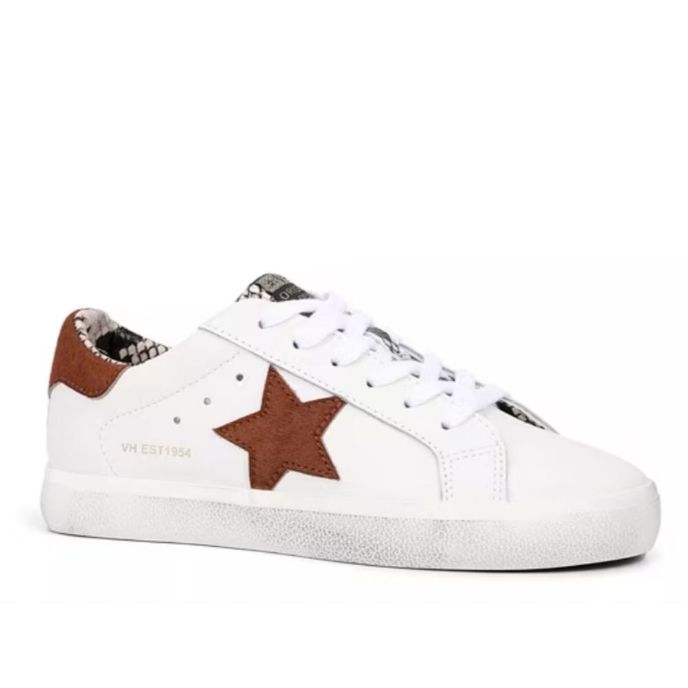 Vintage Havana Milani Star Dyed Calf Hair Leather Low Sneakers Tennis Shoes, 6.5